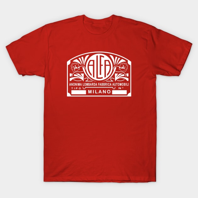 1910 Alfa Romeo Badge T-Shirt by FASTER